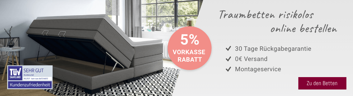 Bett mit Bettkasten