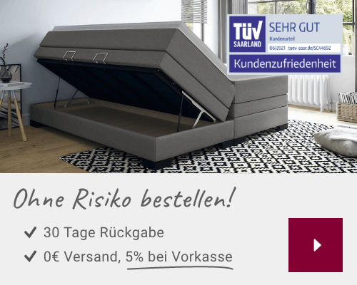 Bett mit Bettkasten