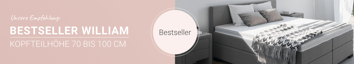 Boxspringbett niedriges Kopfteil